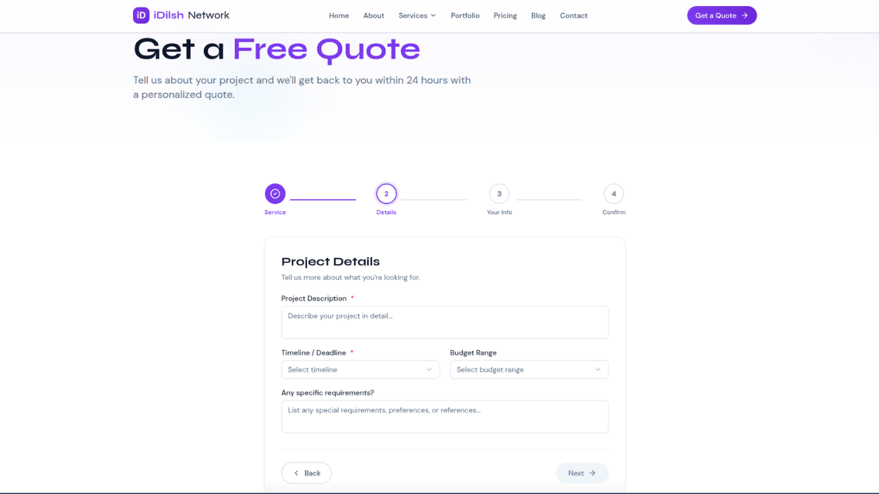iDilsh Network — Web Development project preview